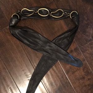 New Soft Rich Brown Leather Belt S or XS No Holes